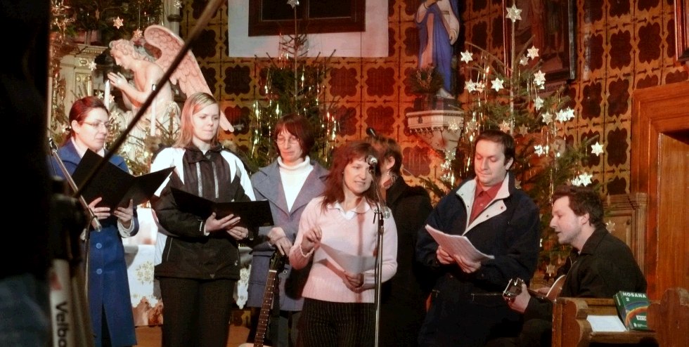 Choir in church in Velke Karlovice